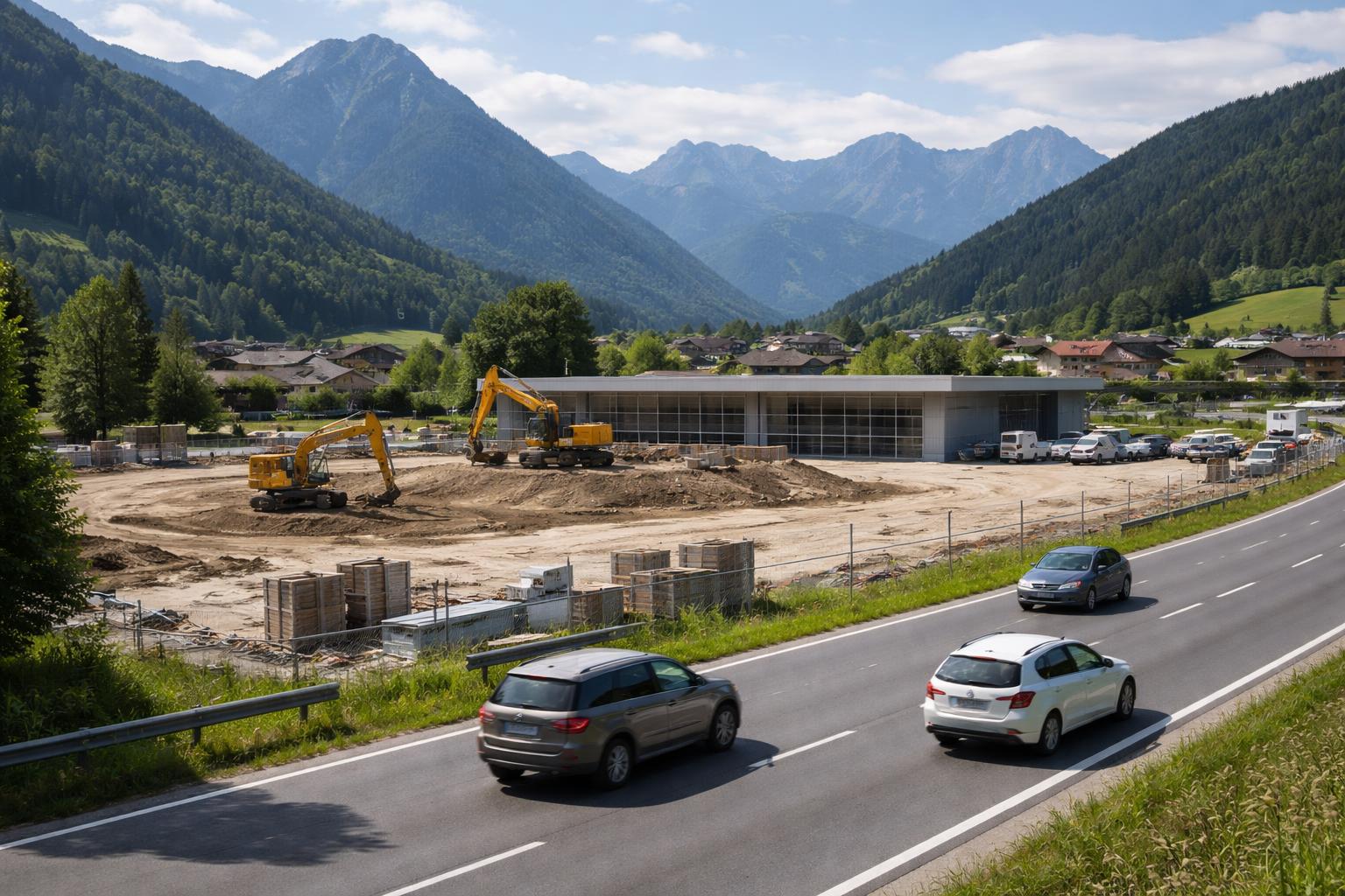 Redaktionelle Szene zum Thema „Neuer Supermarkt in Lofer bringt keinen Wohnraum“