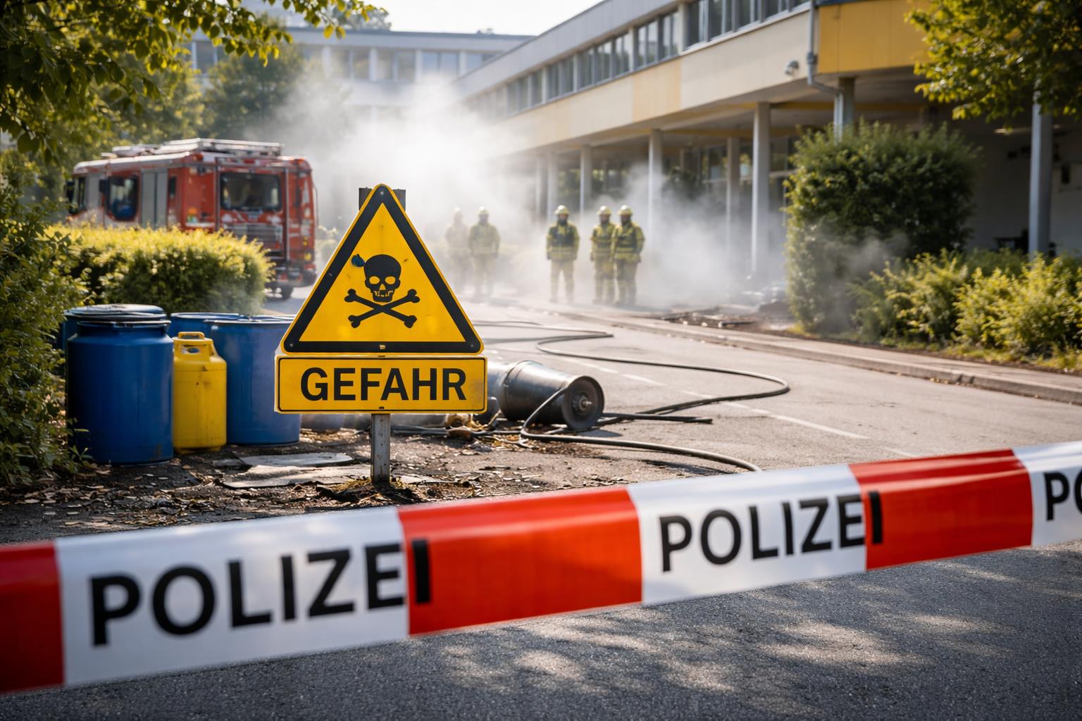 Redaktionelle Szene zum Thema „Neun Leichtverletzte nach Ammoniak-Austritt in Eisenstadt“