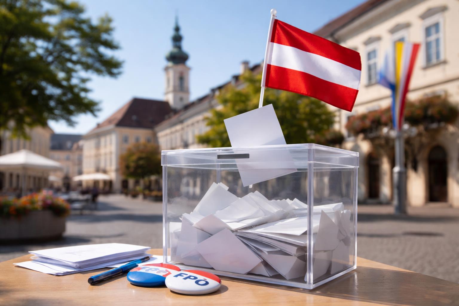 Redaktionelle Szene zum Thema „Neunkirchen wählt neu – FPÖ tritt mit Parteimanager an“