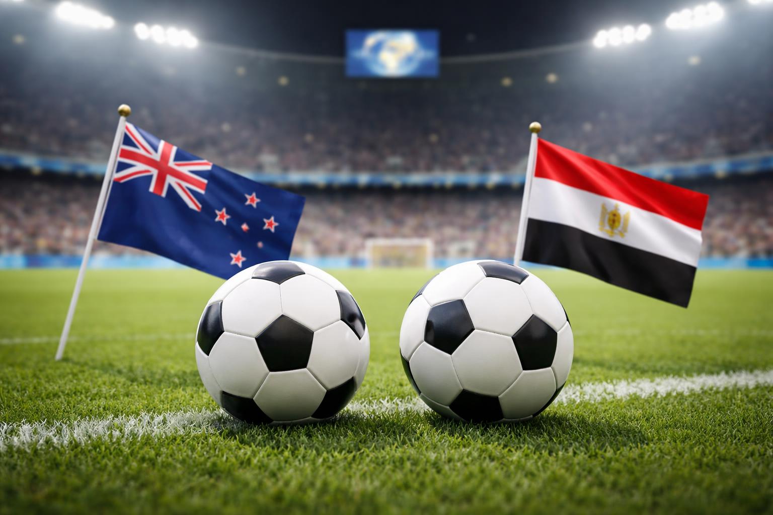 Redaktionelle Szene zum Thema „Neuseeland trifft auf Ägypten: So läuft das WM-Duell in Gruppe G“