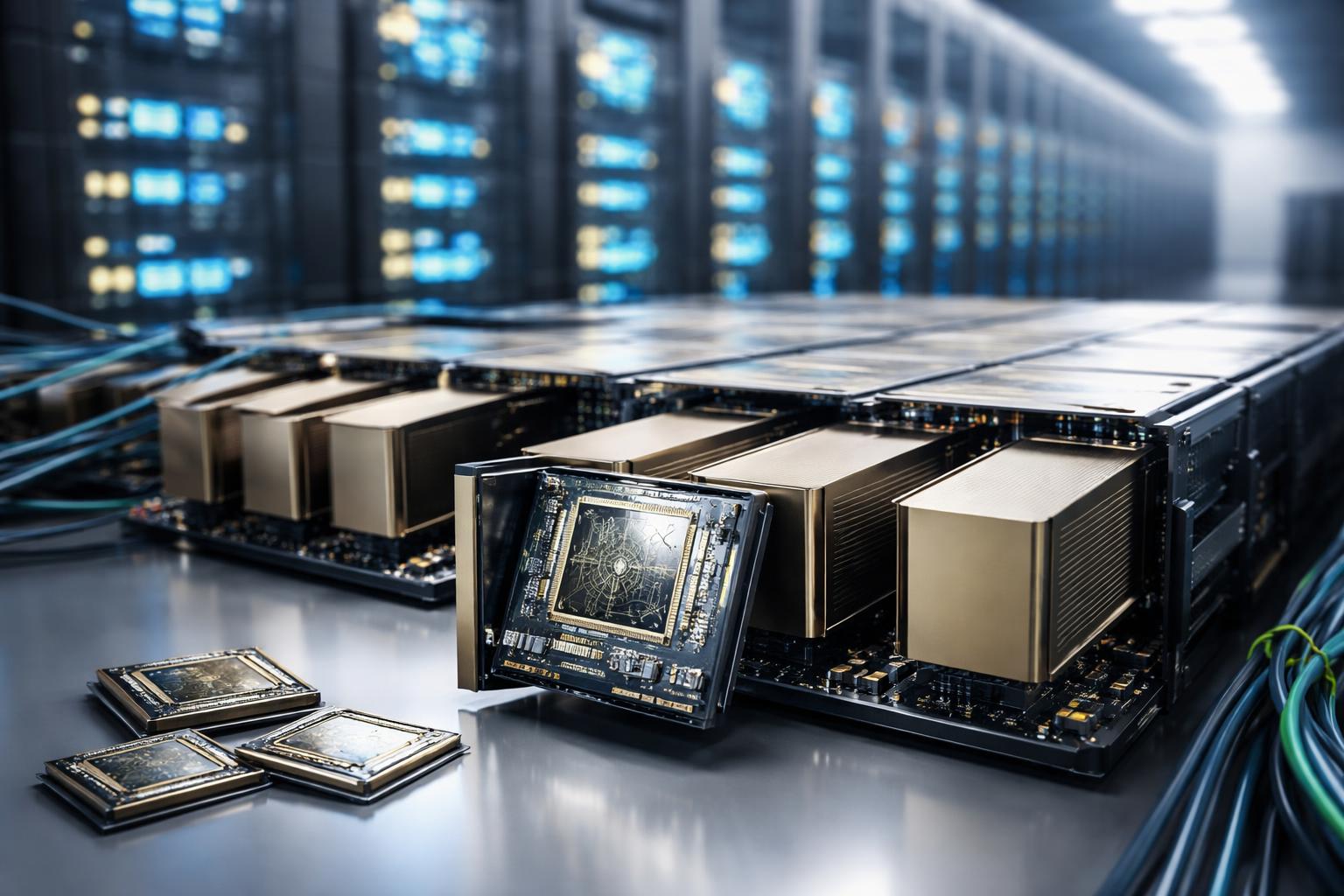 Redaktionelle Szene zum Thema „Nvidia erzielt dank KI-Nachfrage erneut kräftigen Gewinnsprung“