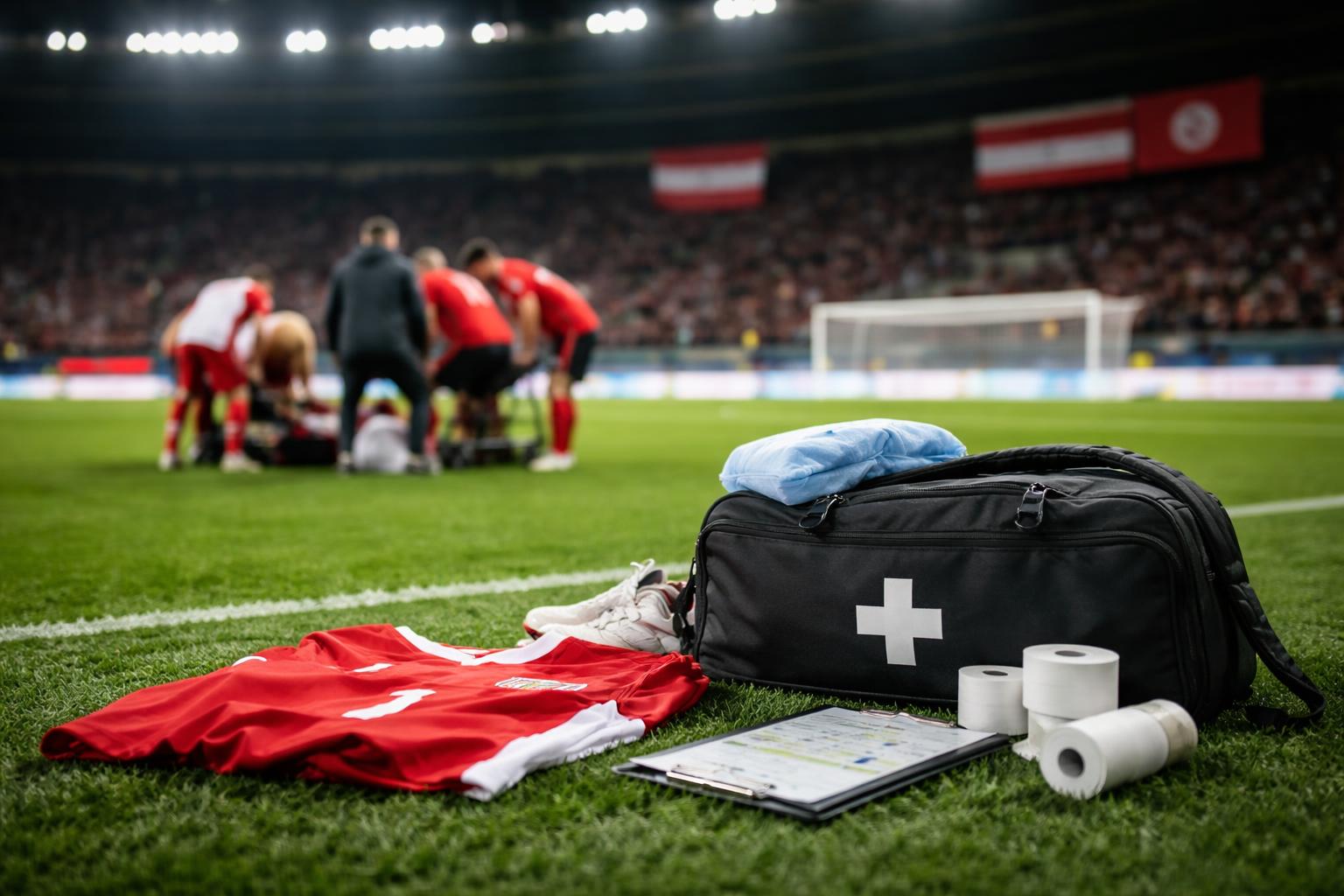 Redaktionelle Szene zum Thema „ÖFB-Sieg gegen Tunesien wird von Verletzungssorgen überschattet“