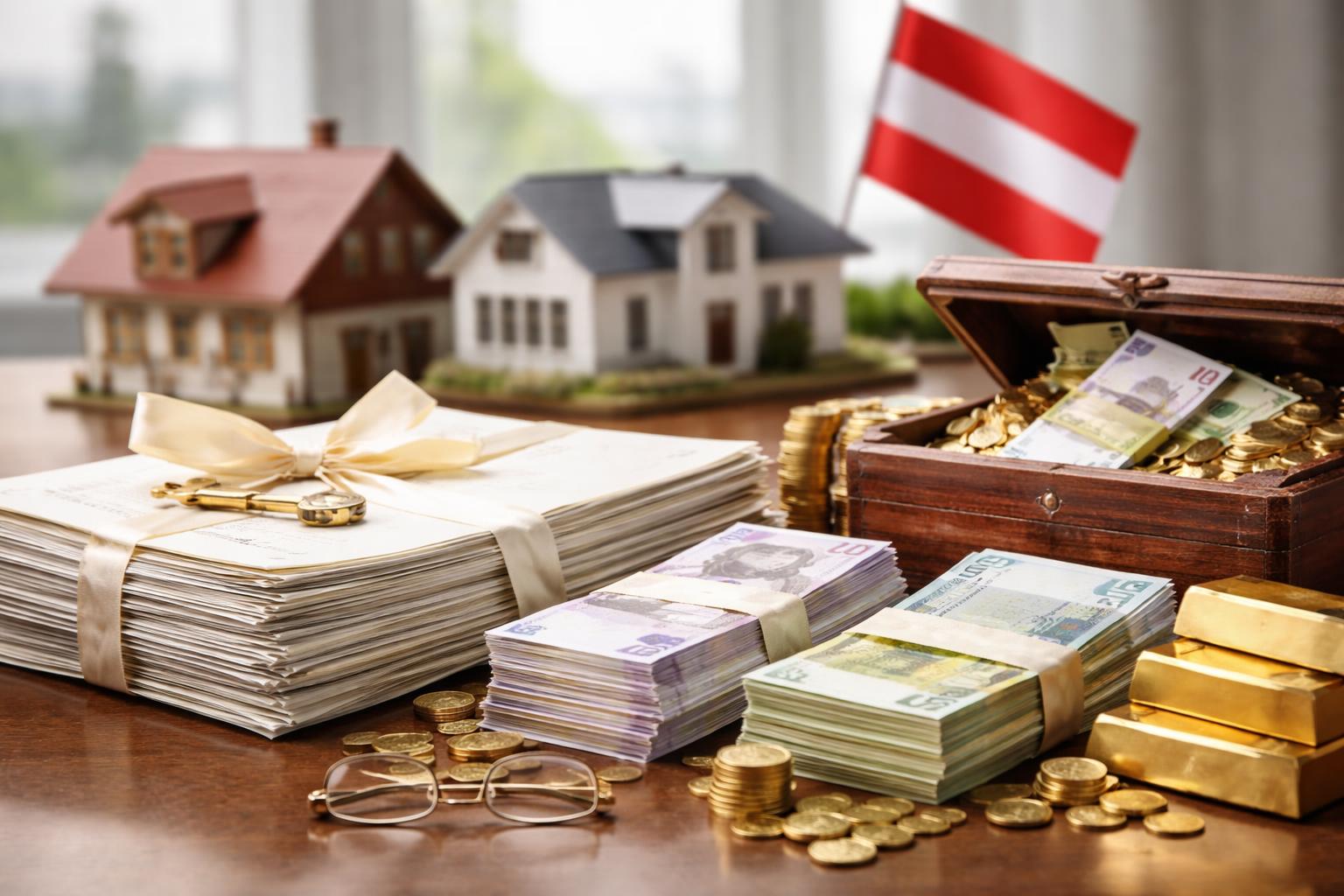 Redaktionelle Szene zum Thema „Österreich: 76 Milliarden Euro seit 2008 steuerfrei vererbt“