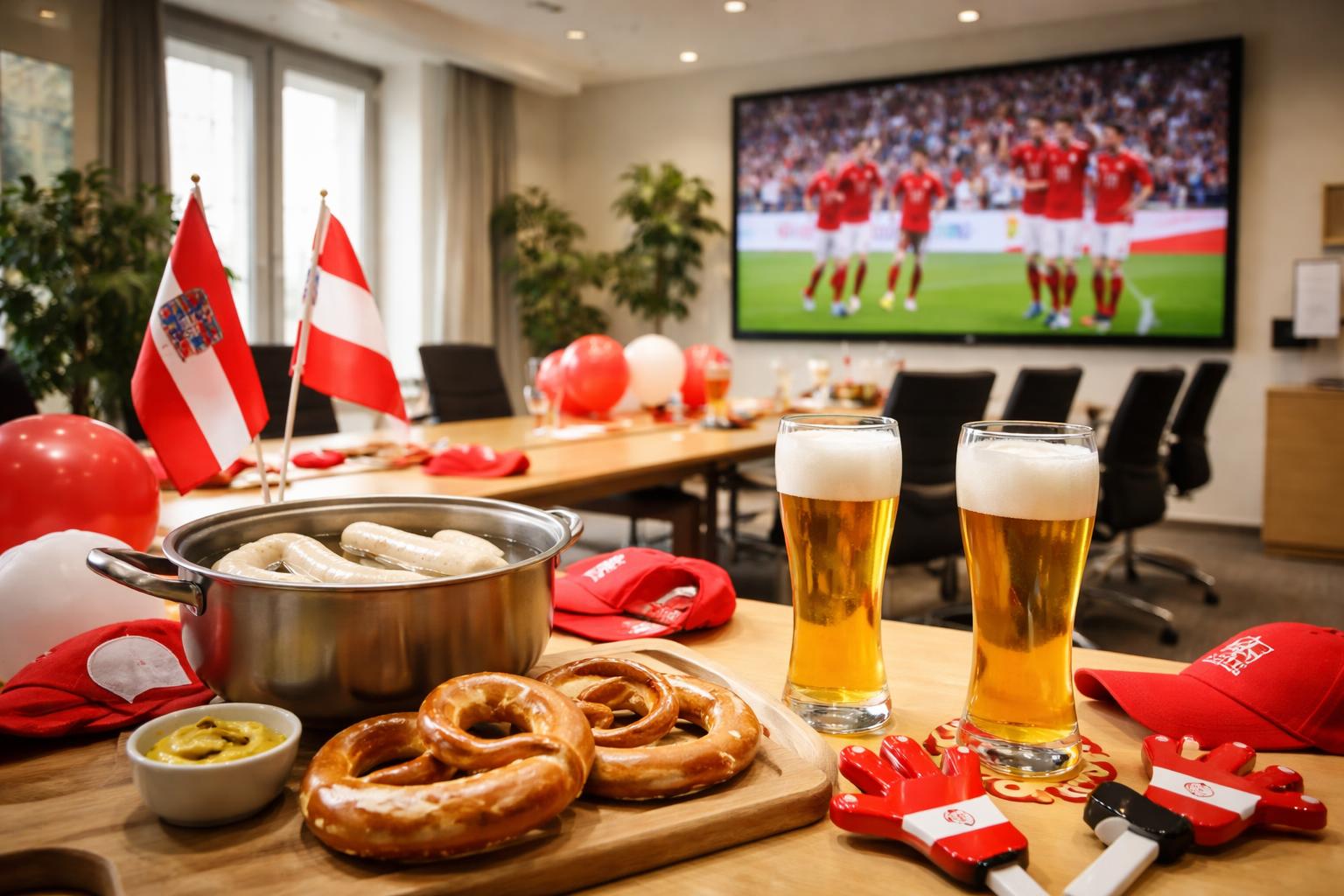 Redaktionelle Szene zum Thema „Österreich feiert WM-Sieg im Frühdienst des Landtagsklubs“