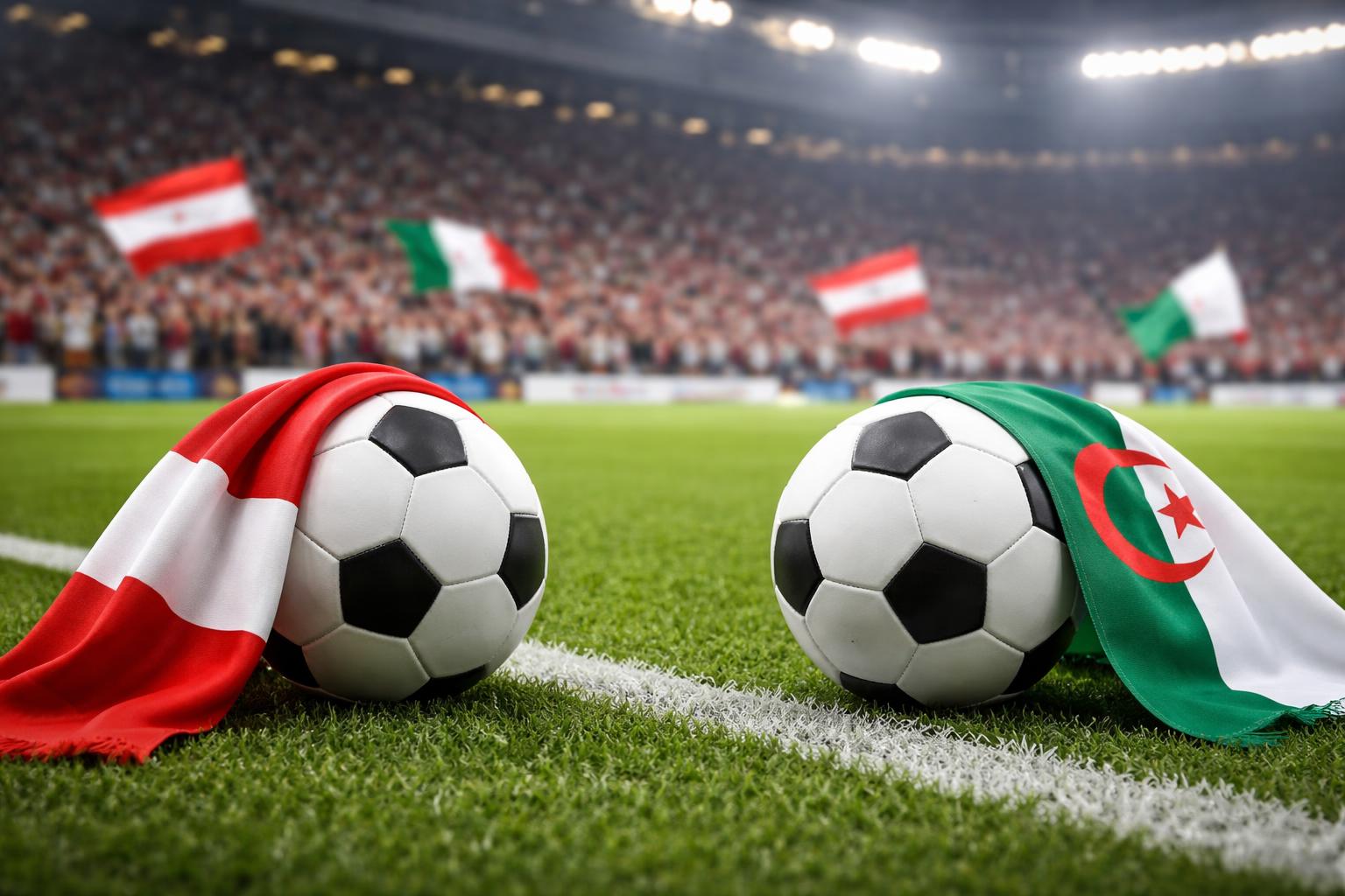 Redaktionelle Szene zum Thema „Österreich gegen Algerien: Ausgleich bringt Österreichs WM-Ziel erneut unter Druck“