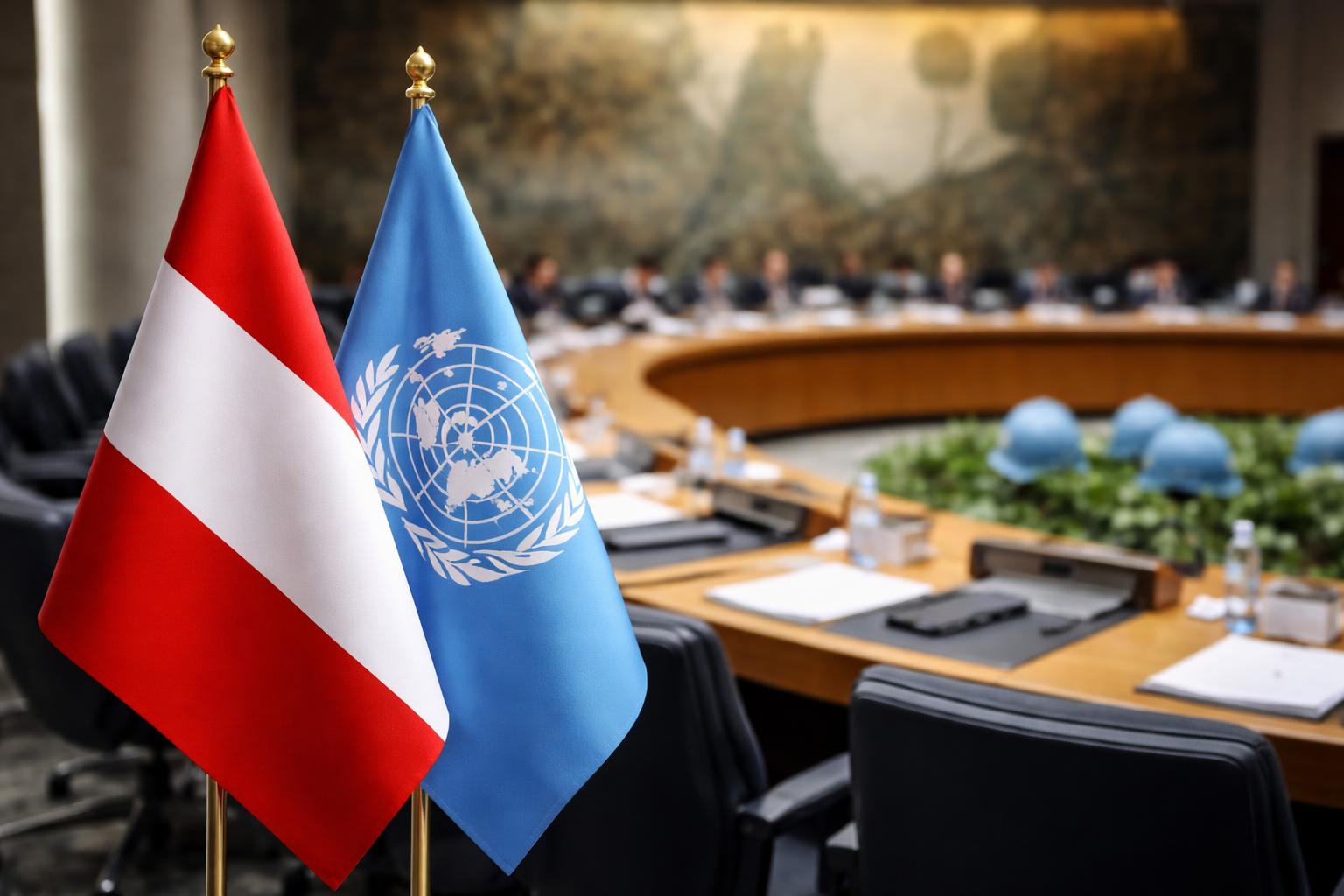 Redaktionelle Szene zum Thema „Österreich im UN-Sicherheitsrat: Wien sieht neue Rolle in der Friedenssicherung“