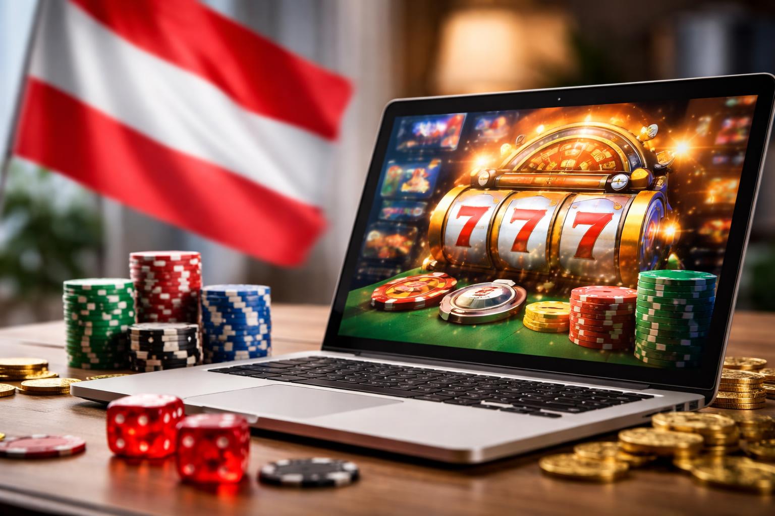 Redaktionelle Szene zum Thema „Österreich öffnet den Online-Glücksspielmarkt für mehrere Anbieter“