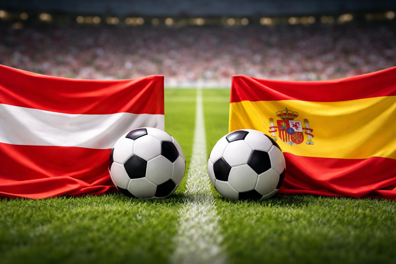 Redaktionelle Szene zum Thema „Österreich trifft im WM-Sechzehntelfinale auf Spanien“
