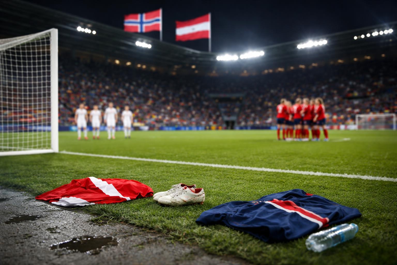 Redaktionelle Szene zum Thema „Österreichs Frauen verlieren WM-Qualifikationsabschluss in Norwegen“