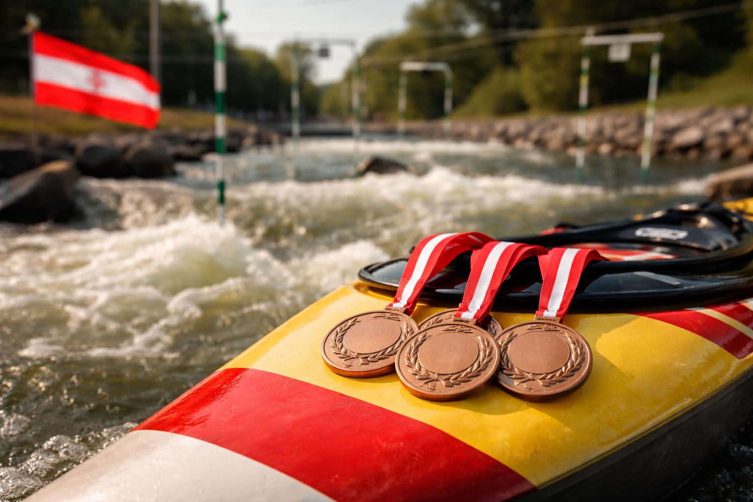 Redaktionelle Szene zum Thema „Österreichs Kajak-Team gewinnt WM-Bronze in Oklahoma City“