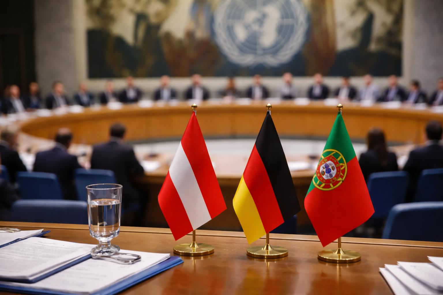 Redaktionelle Szene zum Thema „Österreichs Kampf um einen Sitz im UNO-Sicherheitsrat spitzt sich zu“