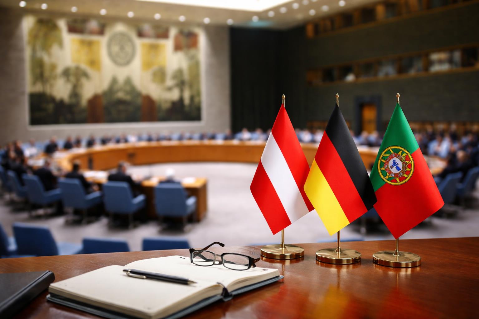 Redaktionelle Szene zum Thema „Österreichs UNO-Sitz: Meinl-Reisinger spricht von kostengünstigem Erfolg“