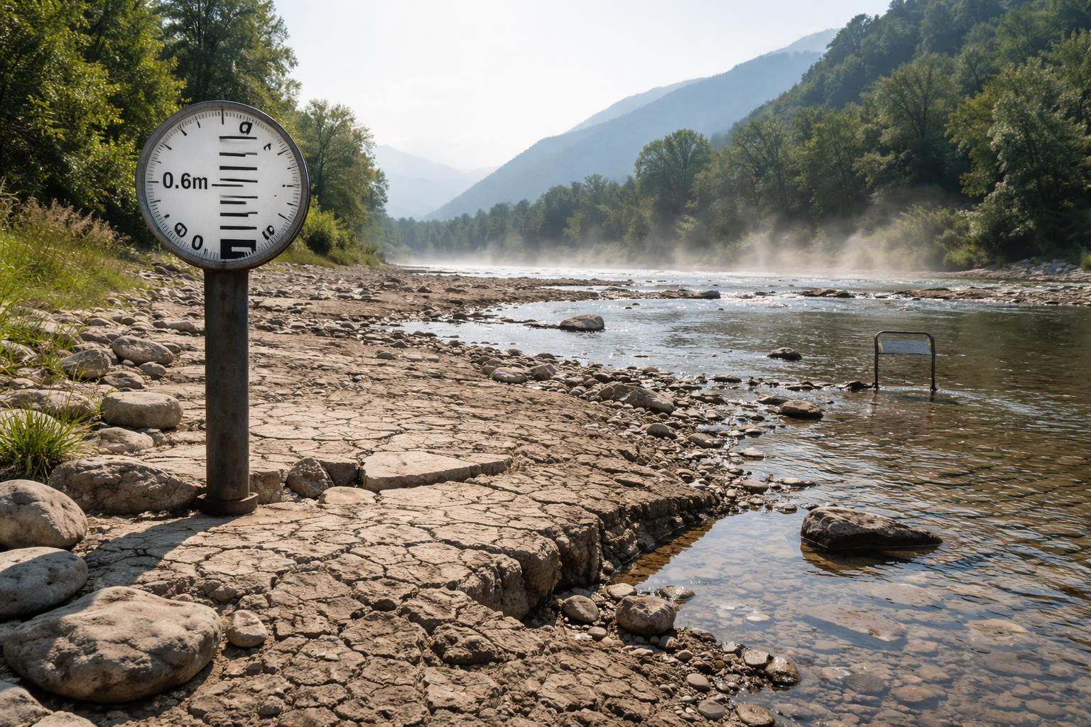 Redaktionelle Szene zum Thema „Österreichs Wasserhaushalt gerät unter Druck: Pegel sinken, Verdunstung steigt“