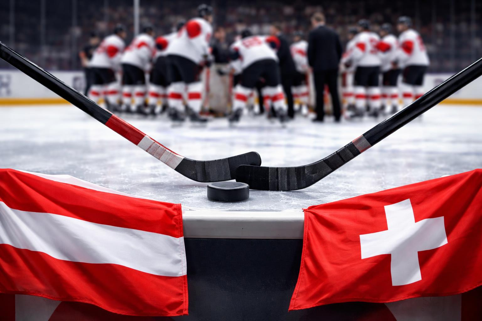 Redaktionelle Szene zum Thema „Österreichs WM-Team vor Endspiel gegen den Weltmeister“