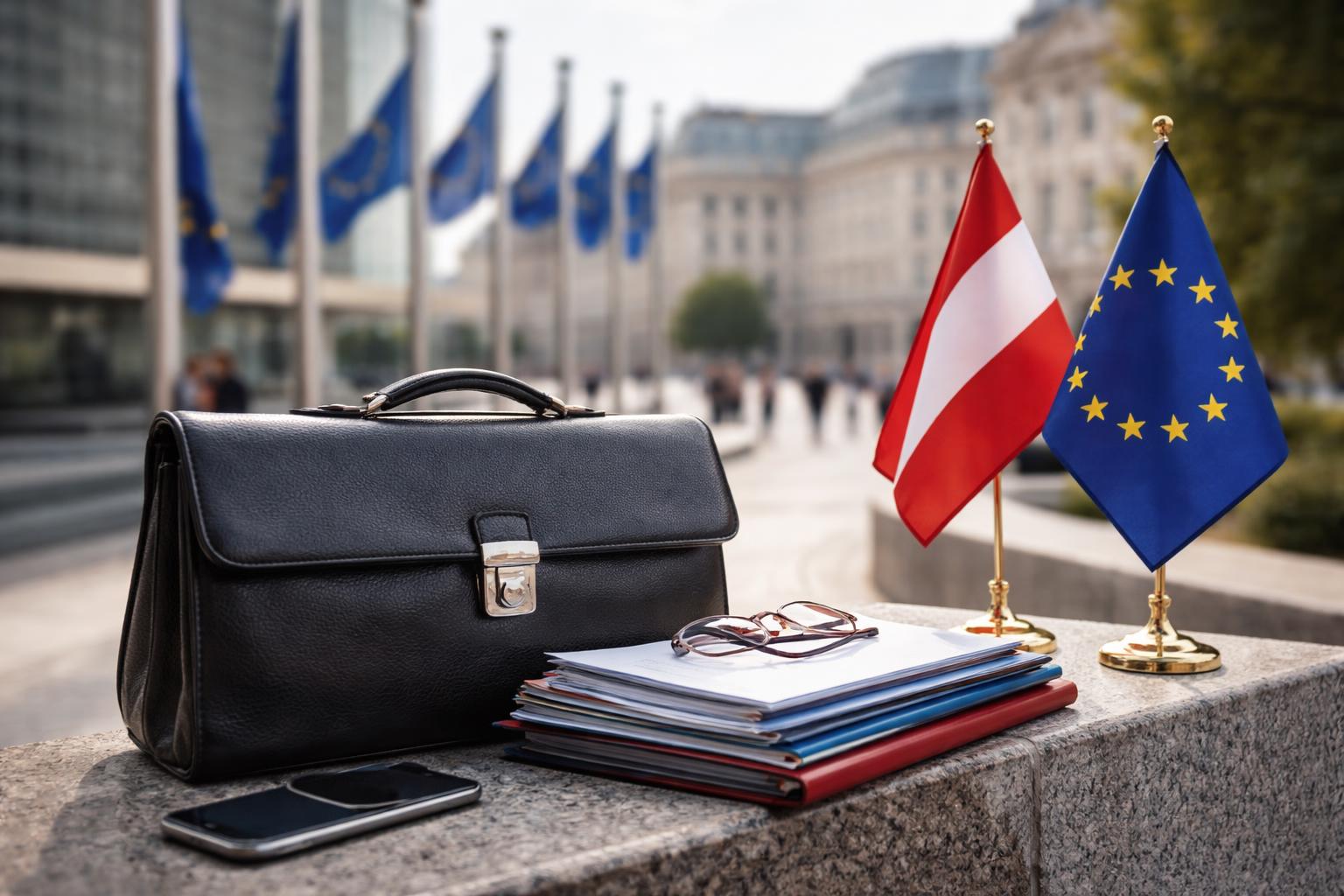 Redaktionelle Szene zum Thema „ÖVP-Klubchef Gödl reist mit drei Forderungen zur Migrationspolitik nach Brüssel“