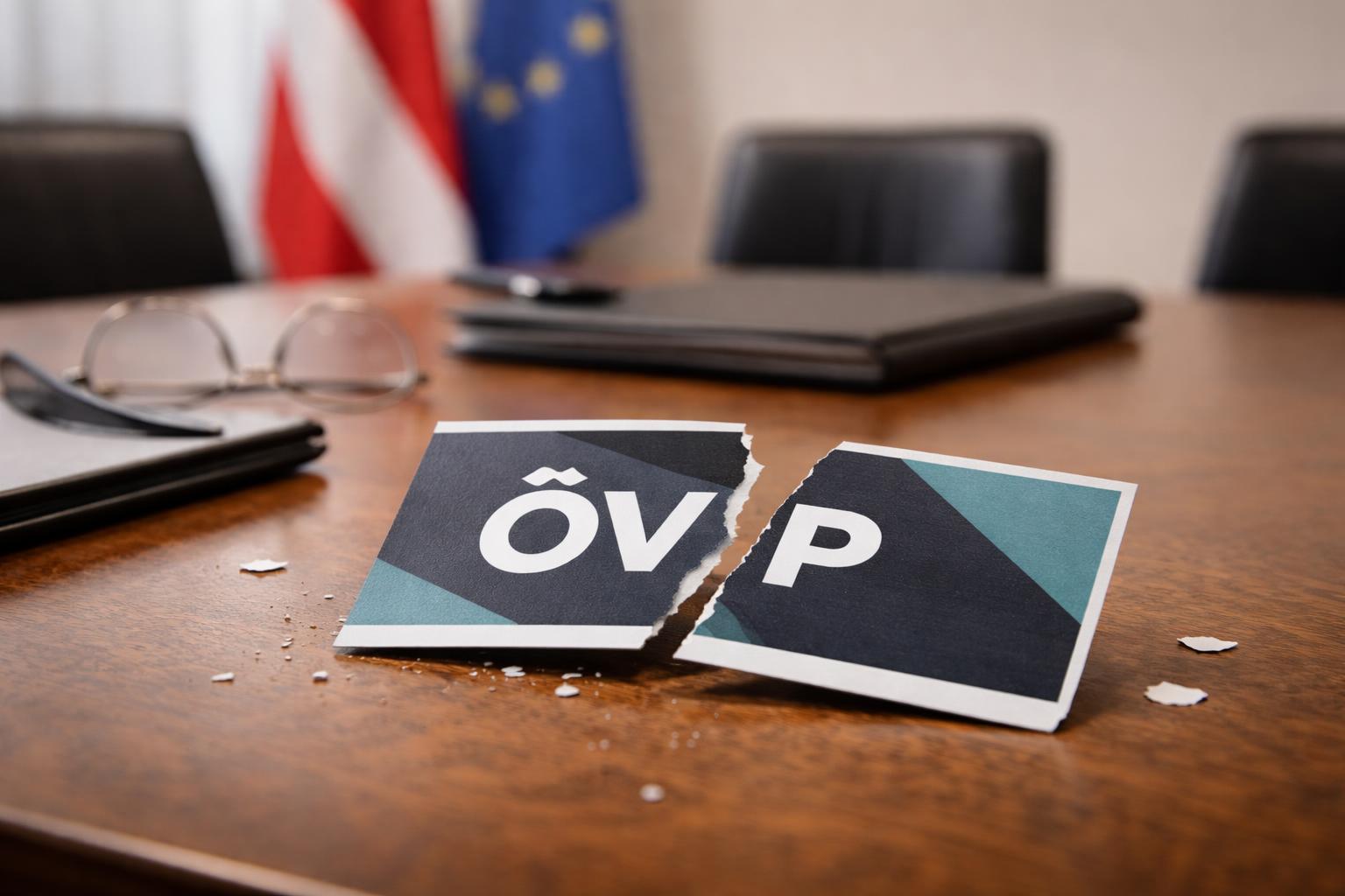 Redaktionelle Szene zum Thema „ÖVP schließt Walter Ruck aus der Partei aus“