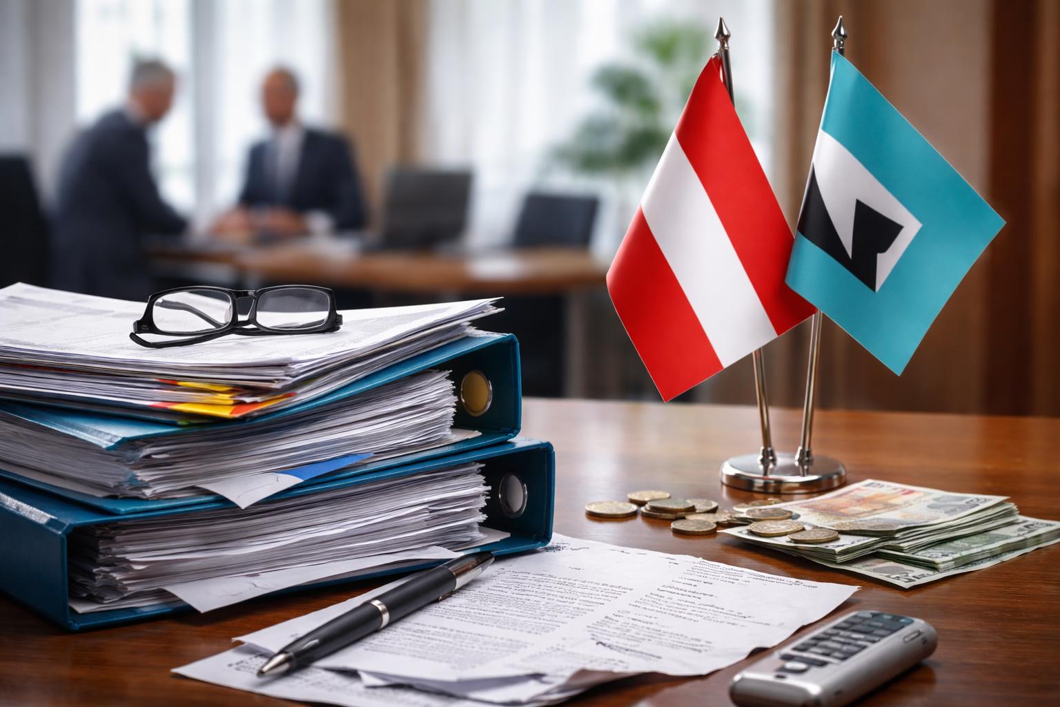 Redaktionelle Szene zum Thema „ÖVP zieht Konsequenzen im Ruck-Skandal“