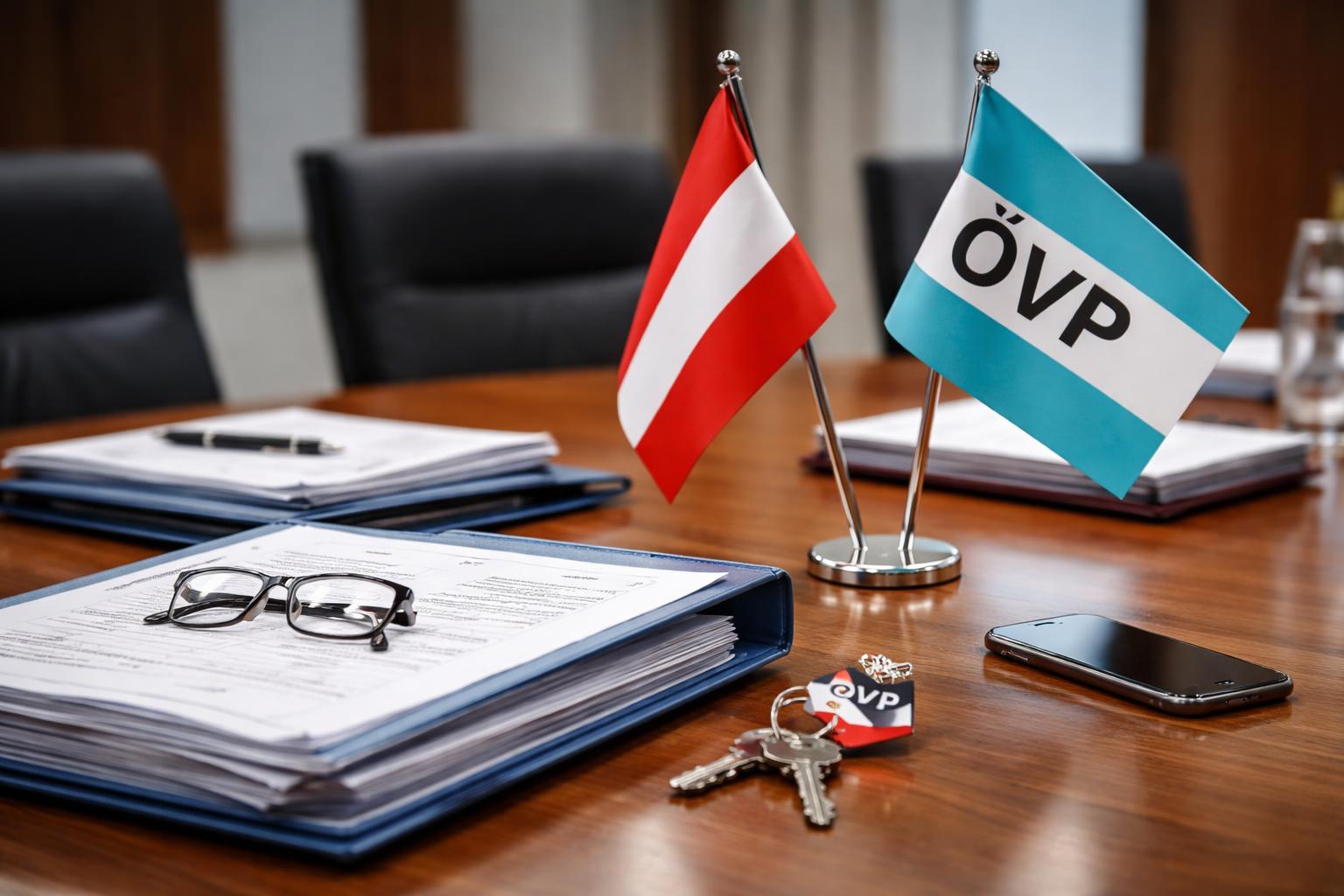 Redaktionelle Szene zum Thema „ÖVP zieht Konsequenzen nach Ruck-Affäre“
