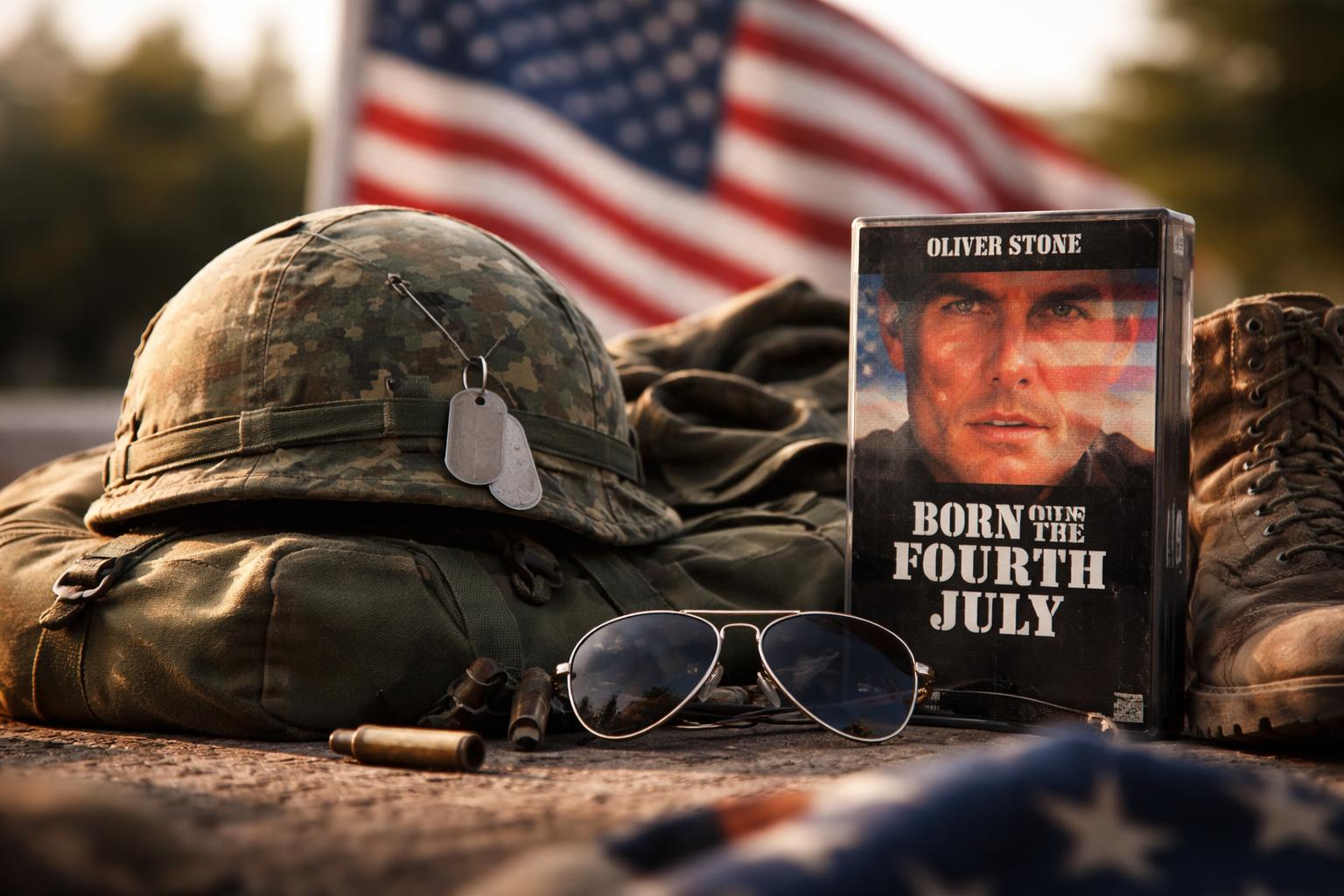 Redaktionelle Szene zum Thema „Oliver Stones „Born on the Fourth of July“ und der zerbrochene amerikanische Mythos“