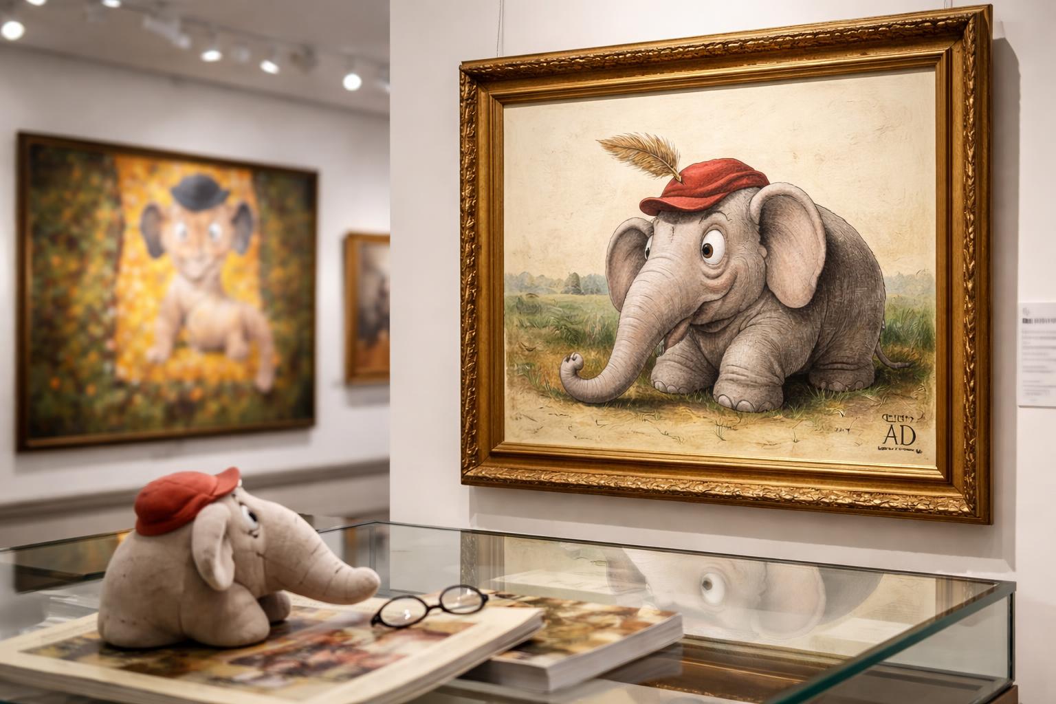 Redaktionelle Szene zum Thema „Otto Waalkes in der Albertina: Wenn der Ottifant auf Dürer trifft“
