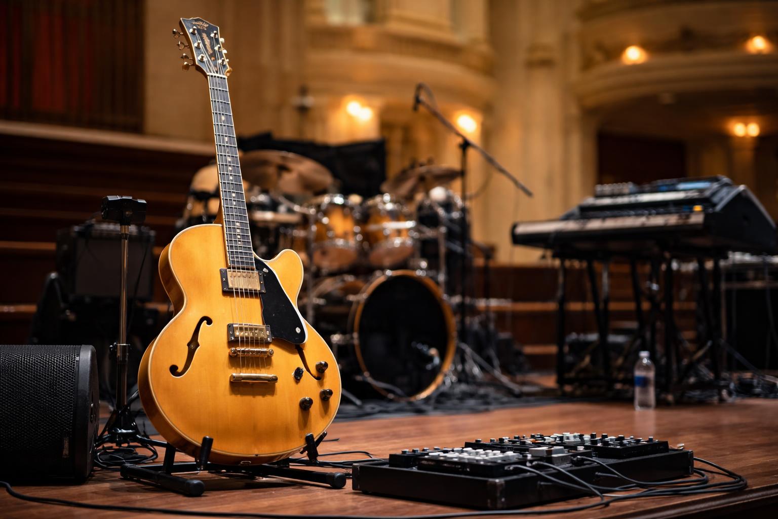Redaktionelle Szene zum Thema „Pat Metheny mit „Side-Eye III+“ im Wiener Konzerthaus“