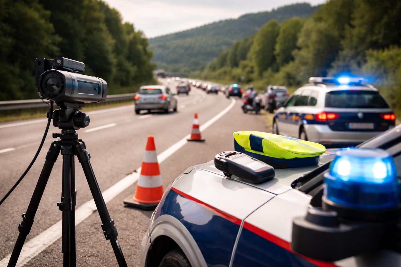 Redaktionelle Szene zum Thema „Pfingstwochenende: Polizei kontrolliert stärker auf Niederösterreichs Straßen“