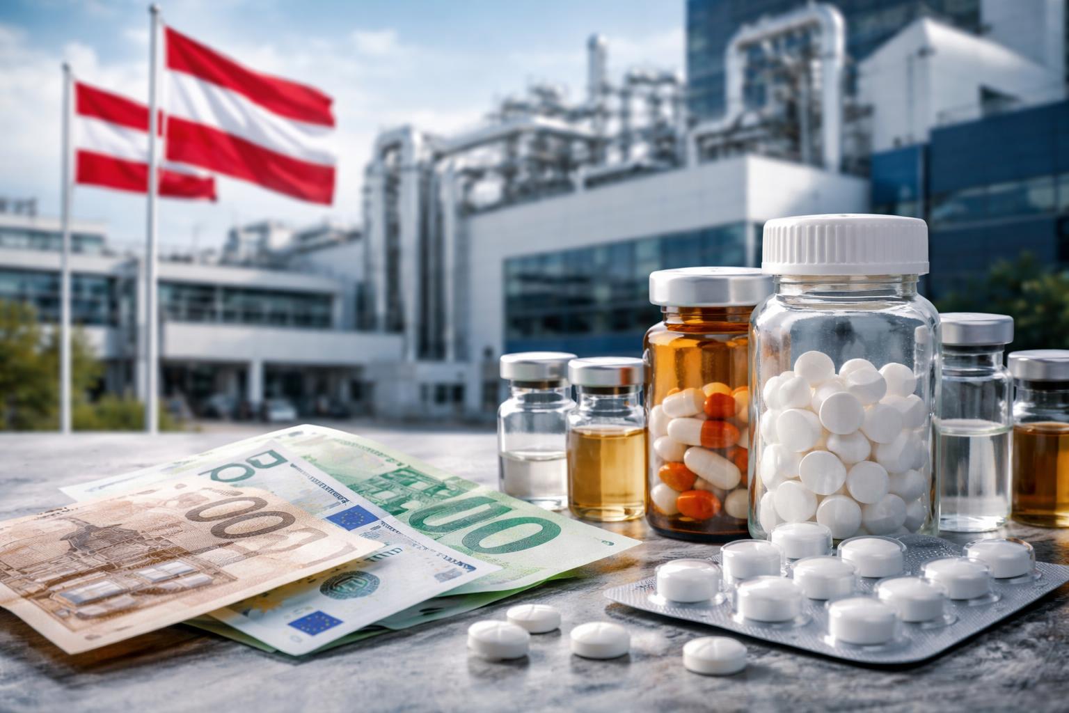 Redaktionelle Szene zum Thema „Pharmaindustrie in Österreich unter Druck: Standort, Preise und US-Vorgaben belasten die Branche“