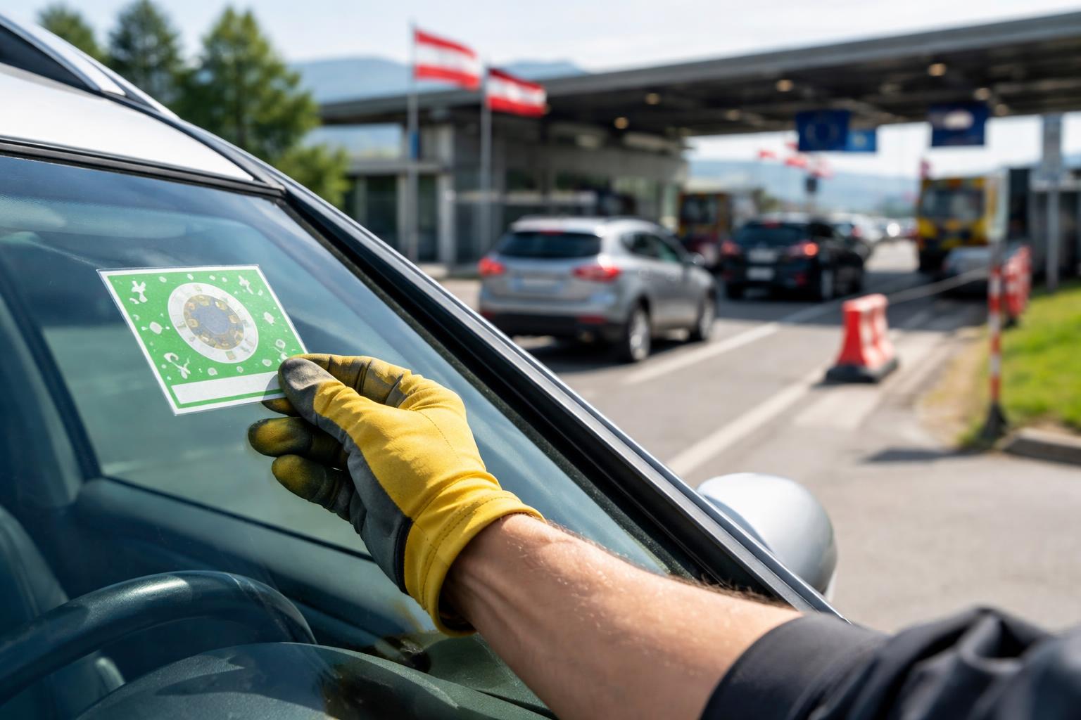 Redaktionelle Szene zum Thema „Pickerl vor der Auslandsfahrt prüfen: So vermeiden Autofahrer Probleme an der Grenze“