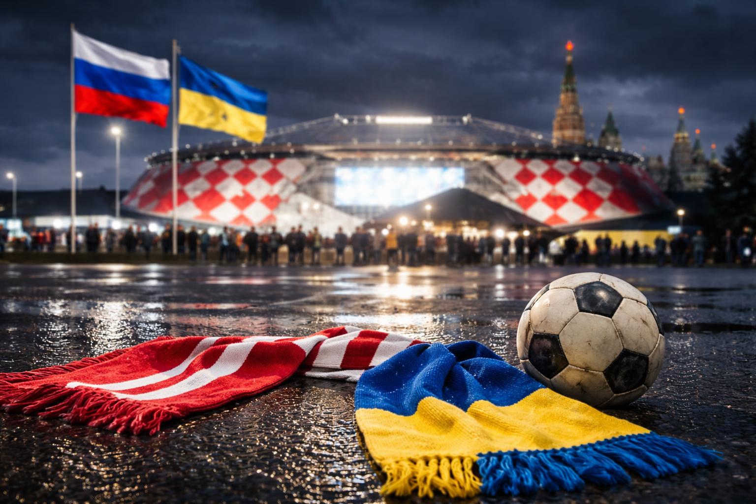 Redaktionelle Szene zum Thema „Pirlo und Materazzi in Moskau lösen Kritik aus“