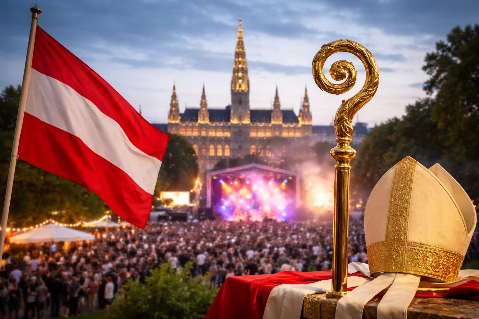 Redaktionelle Szene zum Thema „Politischer Seitenhieb beim Donauinselfest sorgt für Gesprächsstoff“
