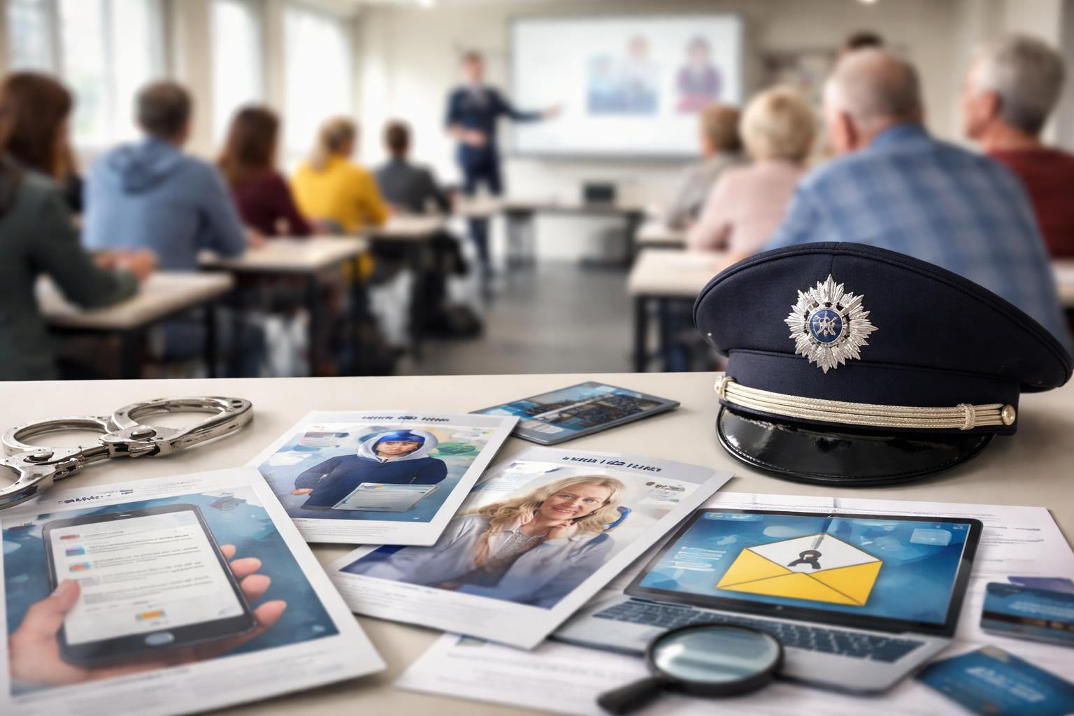 Redaktionelle Szene zum Thema „Polizei informiert Schüler und Senioren über aktuelle Betrugsmaschen“
