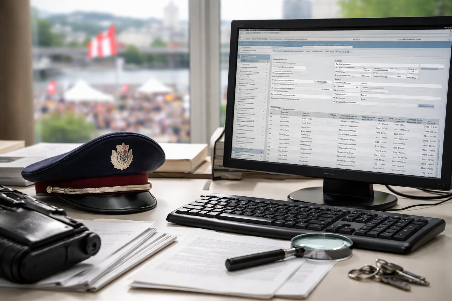 Redaktionelle Szene zum Thema „Polizist suchte wegen Frau unzulässig im Melderegister“