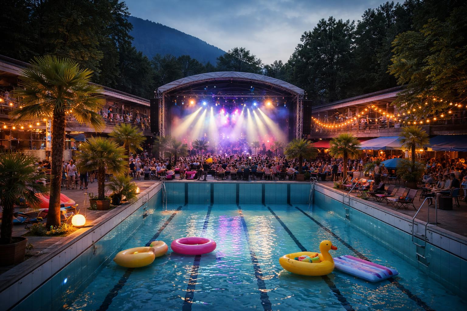 Redaktionelle Szene zum Thema „Poolbar Festival startet in Feldkirch: Sechs Wochen Musik zwischen Pop und Nische“