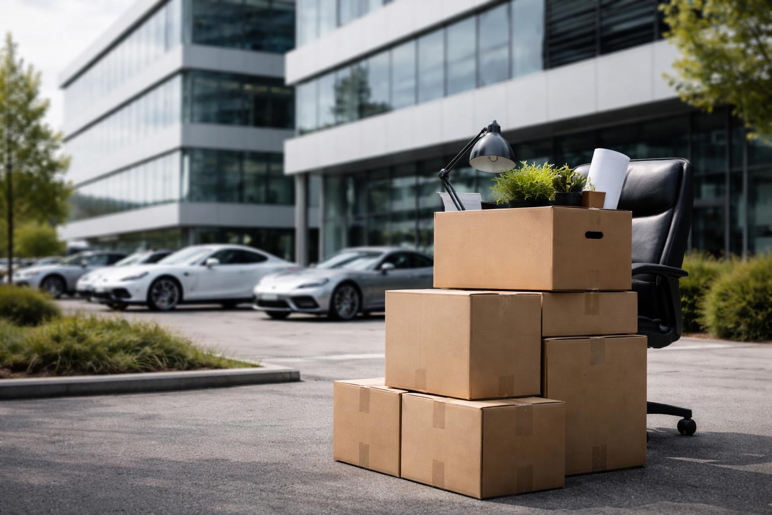 Redaktionelle Szene zum Thema „Porsche plant offenbar weiteren Stellenabbau in Verwaltung und Entwicklung“