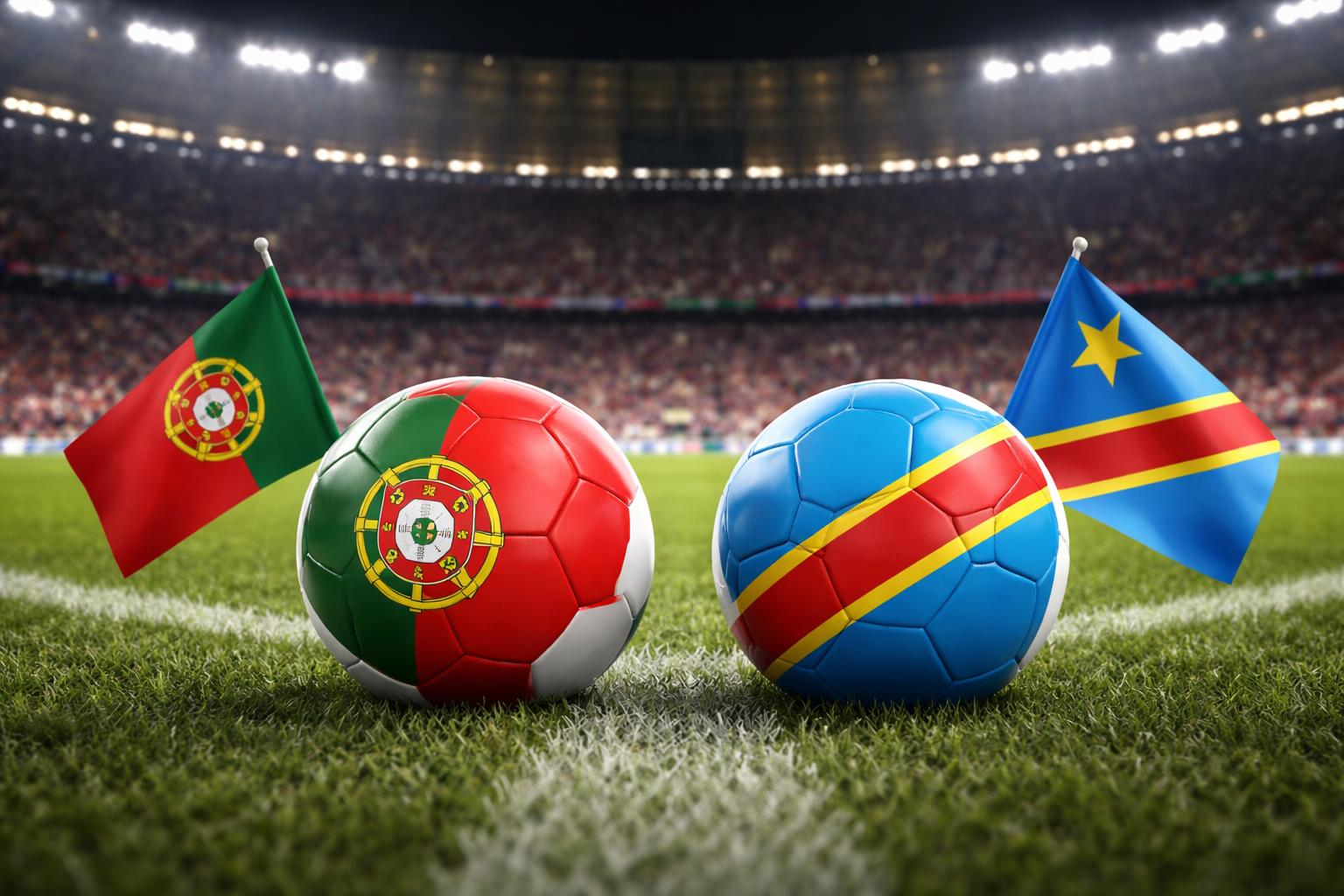 Redaktionelle Szene zum Thema „Portugal trifft auf die DR Kongo: Start für einen Mitfavoriten bei der WM“