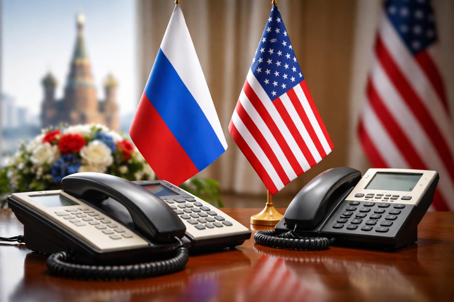 Redaktionelle Szene zum Thema „Putin gratuliert Trump zum 80. Geburtstag“