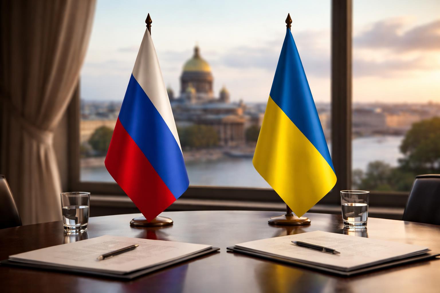 Redaktionelle Szene zum Thema „Putin signalisiert Gesprächsbereitschaft im Krieg gegen die Ukraine“
