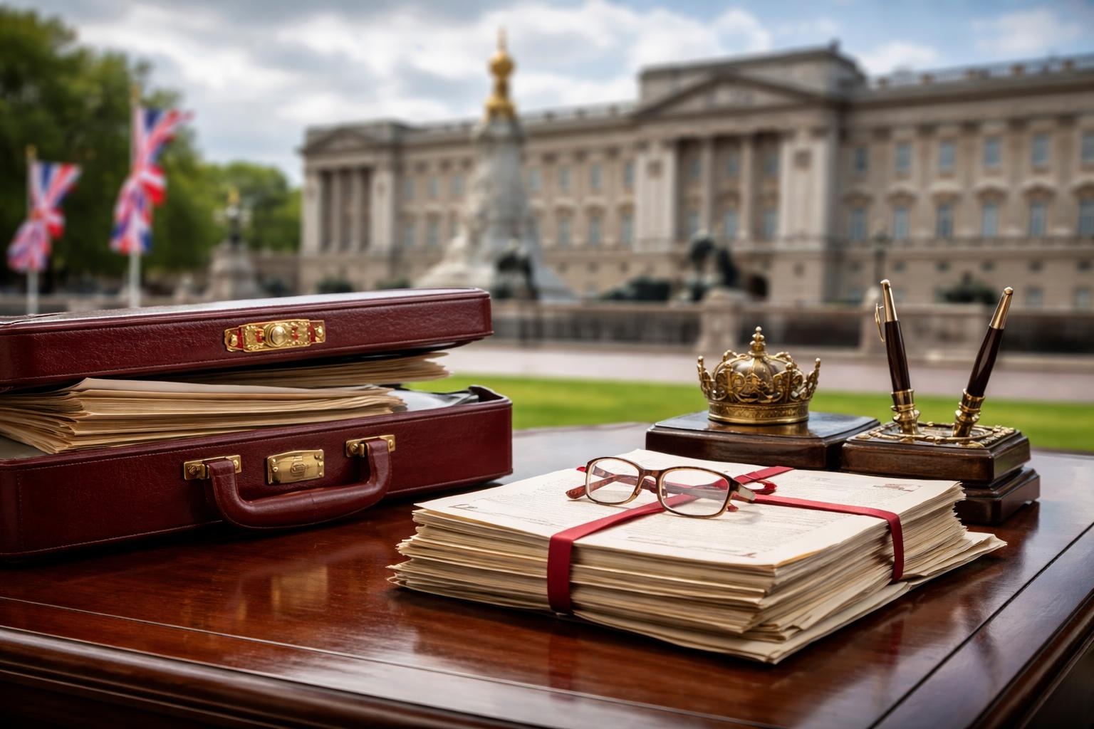Redaktionelle Szene zum Thema „Queen drängte auf Handelsposten für Andrew Mountbatten-Windsor“