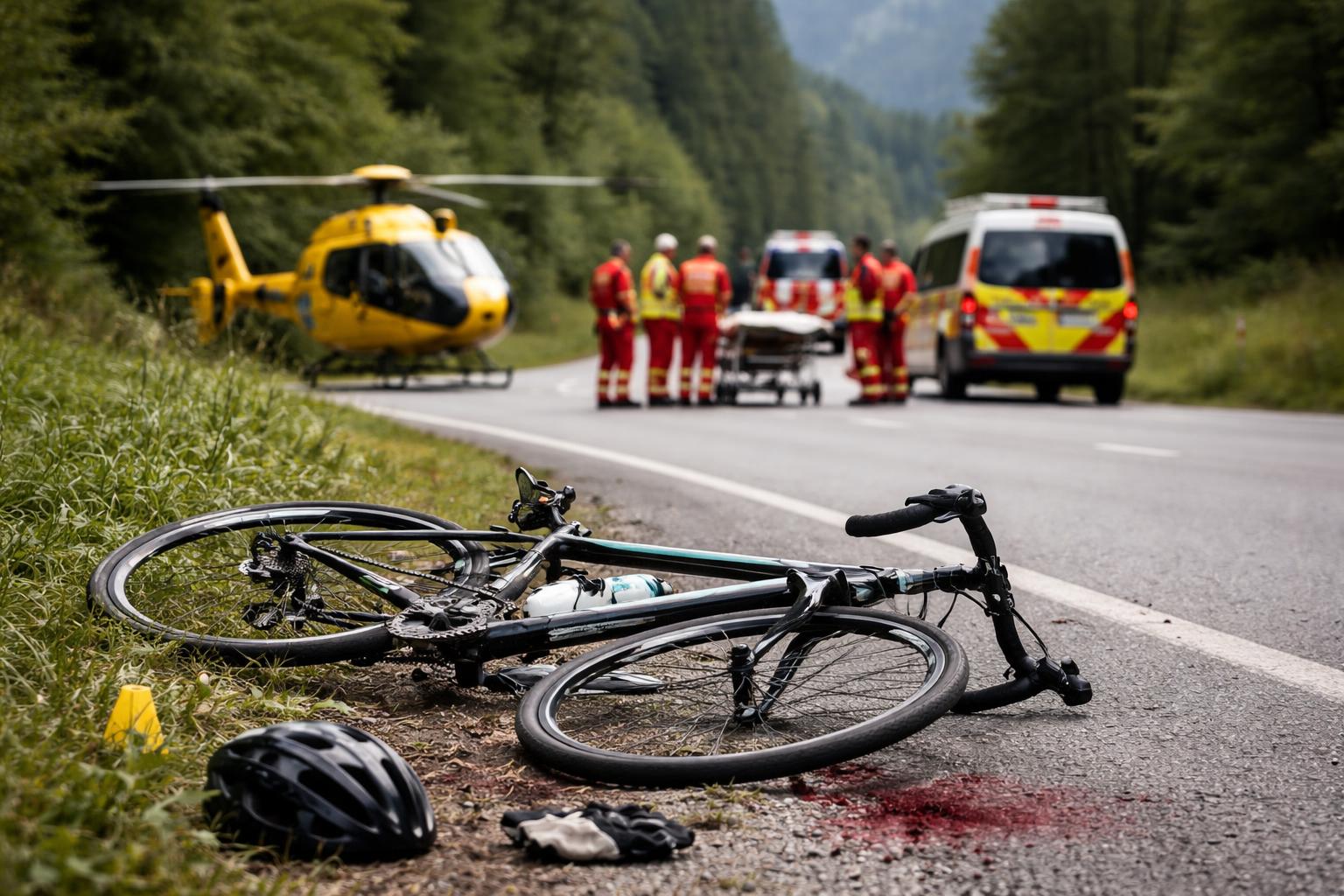 Redaktionelle Szene zum Thema „Radfahrerin nach Sturz bei Golling an schweren Kopfverletzungen gestorben“