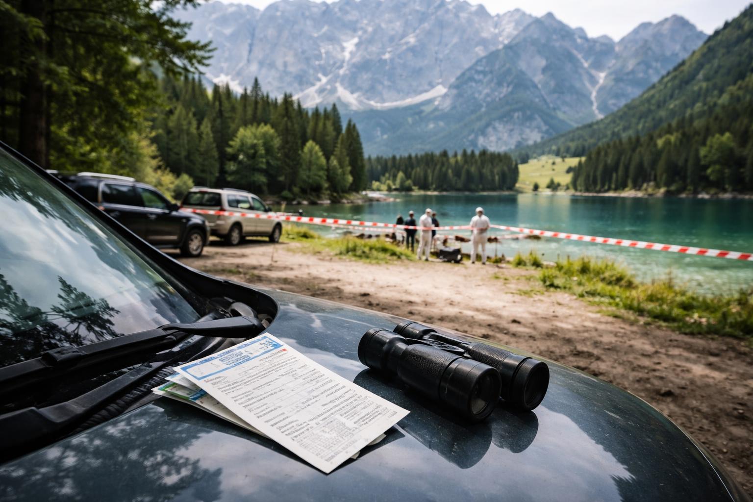 Redaktionelle Szene zum Thema „Rätsel um zwei Tote bei den Laghi di Fusine: Parkschein liefert Ermittlern neue Spur“