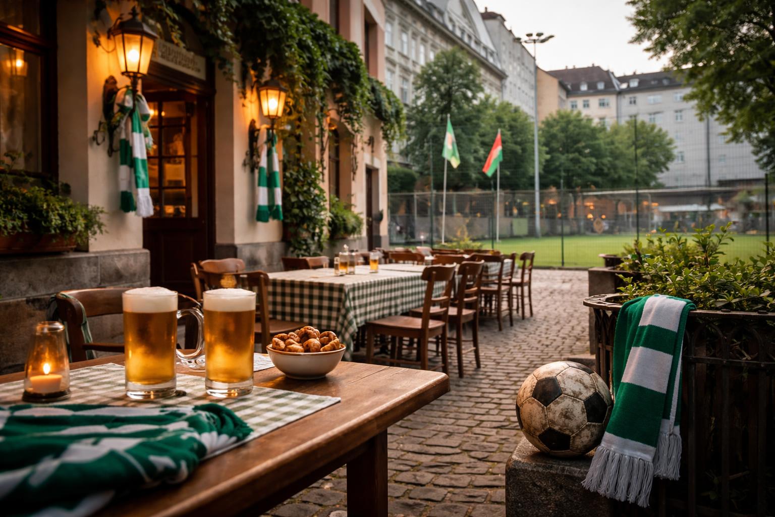 Redaktionelle Szene zum Thema „Rapid-Spuren in Rudolfsheim: Wie ein Gasthaus zum Grätzel-Ort wurde“