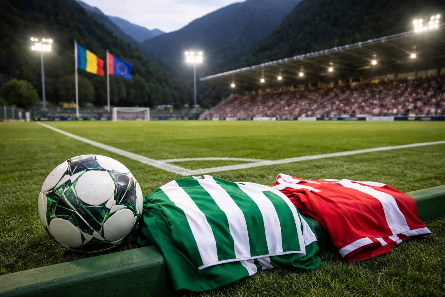 Redaktionelle Szene zum Thema „Rapid startet in Andorra gegen Santa Coloma in die Conference League“