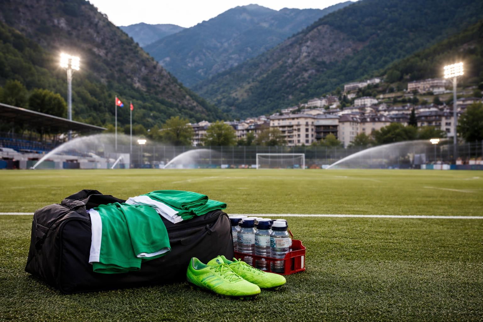 Redaktionelle Szene zum Thema „Rapid startet in Andorra unter ungewöhnlichen Bedingungen in die Saison“