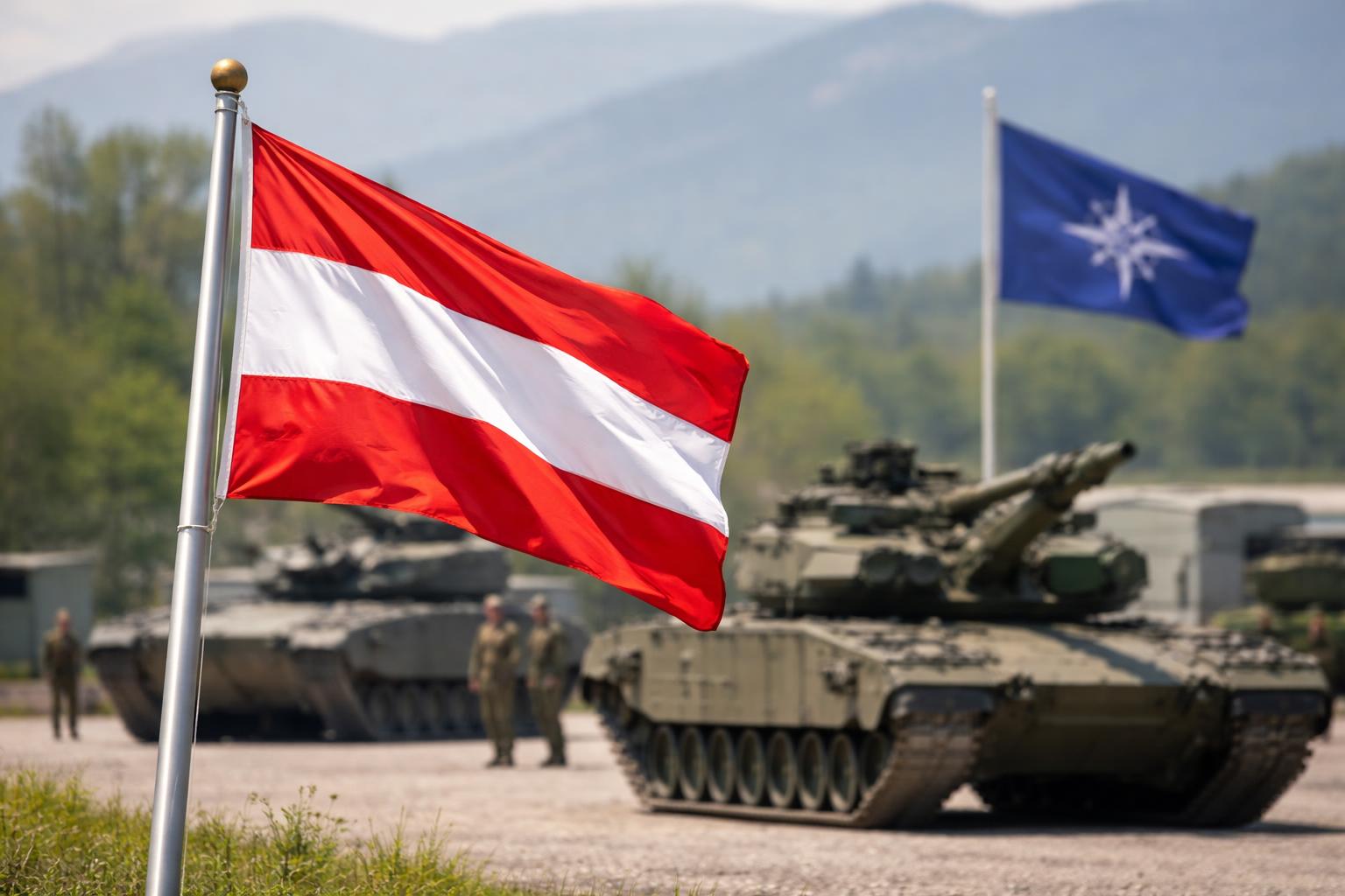 Redaktionelle Szene zum Thema „Rasmussens Warnung: Europas Neutralität steht unter Druck“