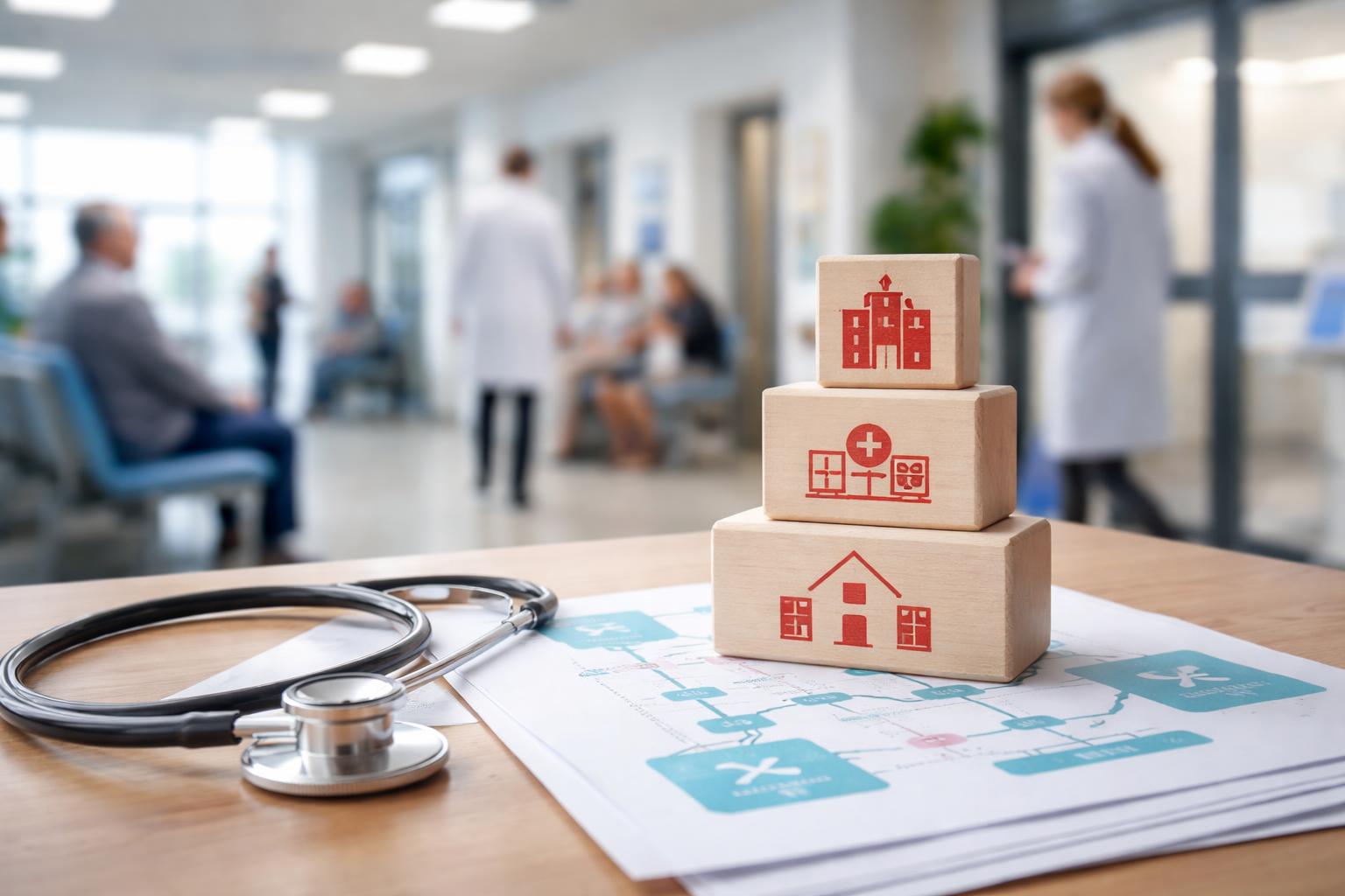 Redaktionelle Szene zum Thema „Reform soll Patientenströme besser steuern – Gebühren gelten nicht als Lösung“