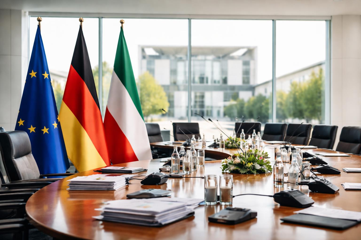 Redaktionelle Szene zum Thema „Reformpartnerschaft: Bund, Länder und Gemeinden treffen einander zum Gipfel im Kanzleramt“