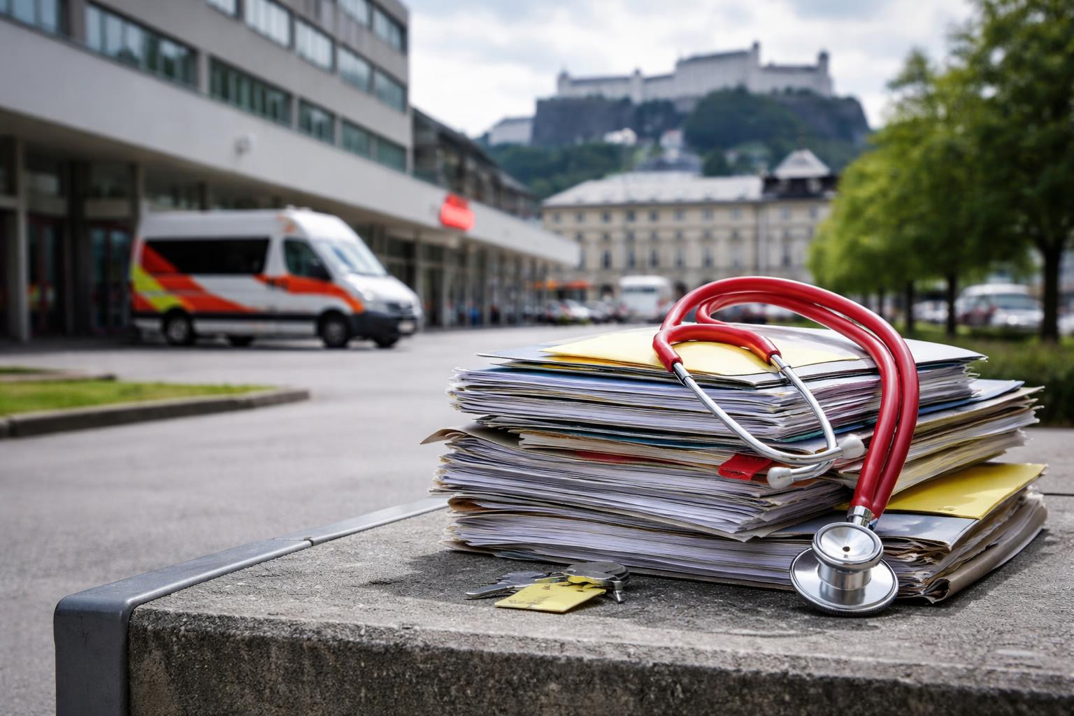 Redaktionelle Szene zum Thema „Reformstau in Salzburg: Gesundheitsagenden bleiben zwischen den Zuständigkeiten hängen“