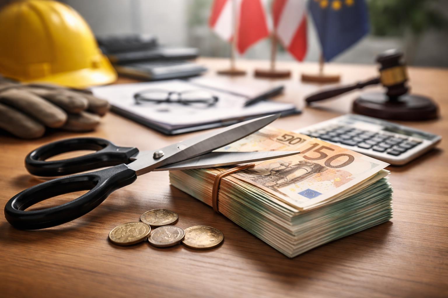 Redaktionelle Szene zum Thema „Regierung plant Kürzungen am Arbeitsmarkt im Umfang von 200 Millionen Euro“