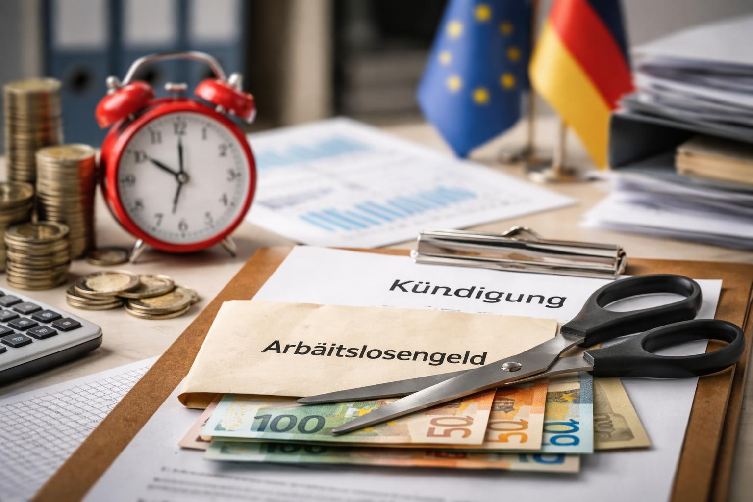 Redaktionelle Szene zum Thema „Regierung plant Kürzungen beim Arbeitslosengeld für Kündigungen im Einvernehmen“