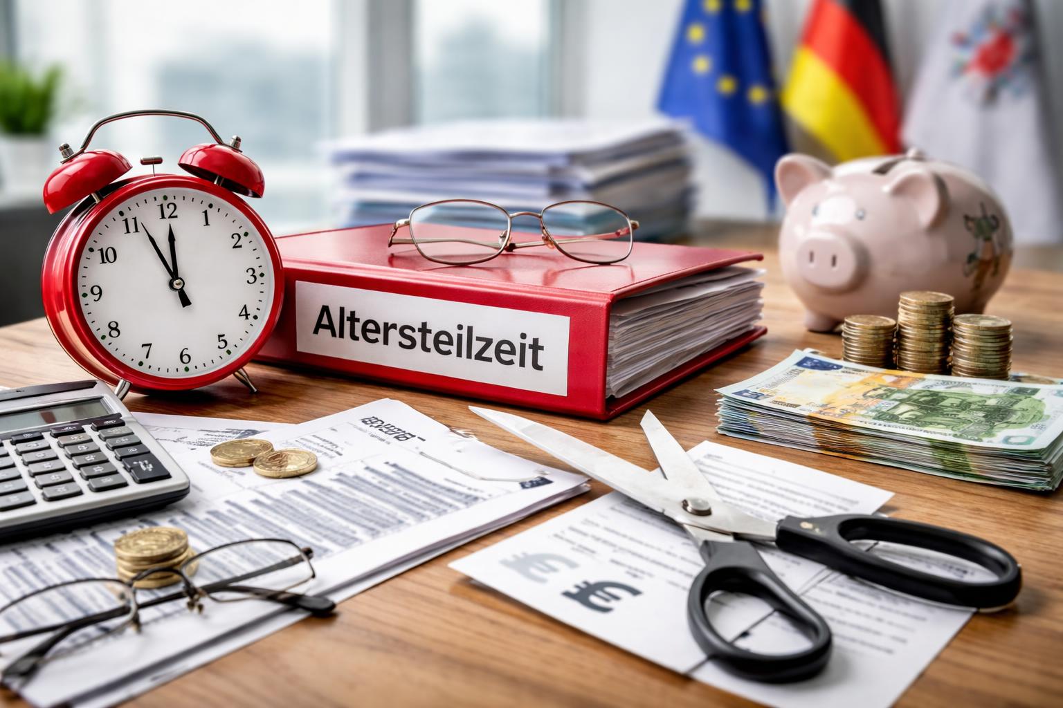 Redaktionelle Szene zum Thema „Regierung will Altersteilzeit stärker einschränken“